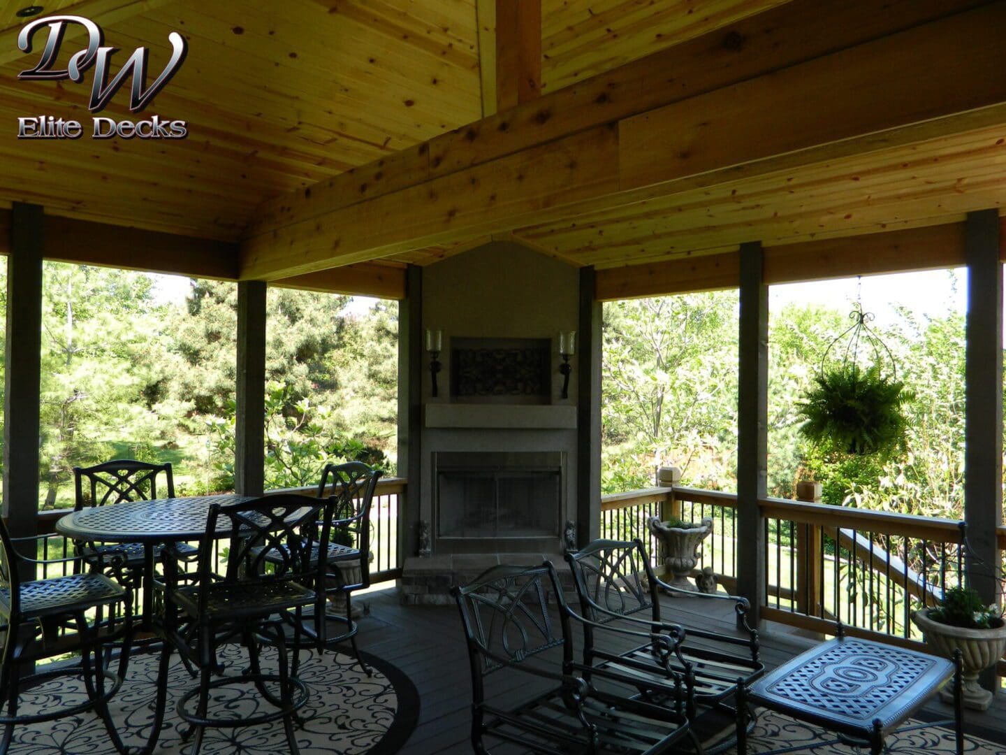 Covered Deck located in Overland Park, Kansas