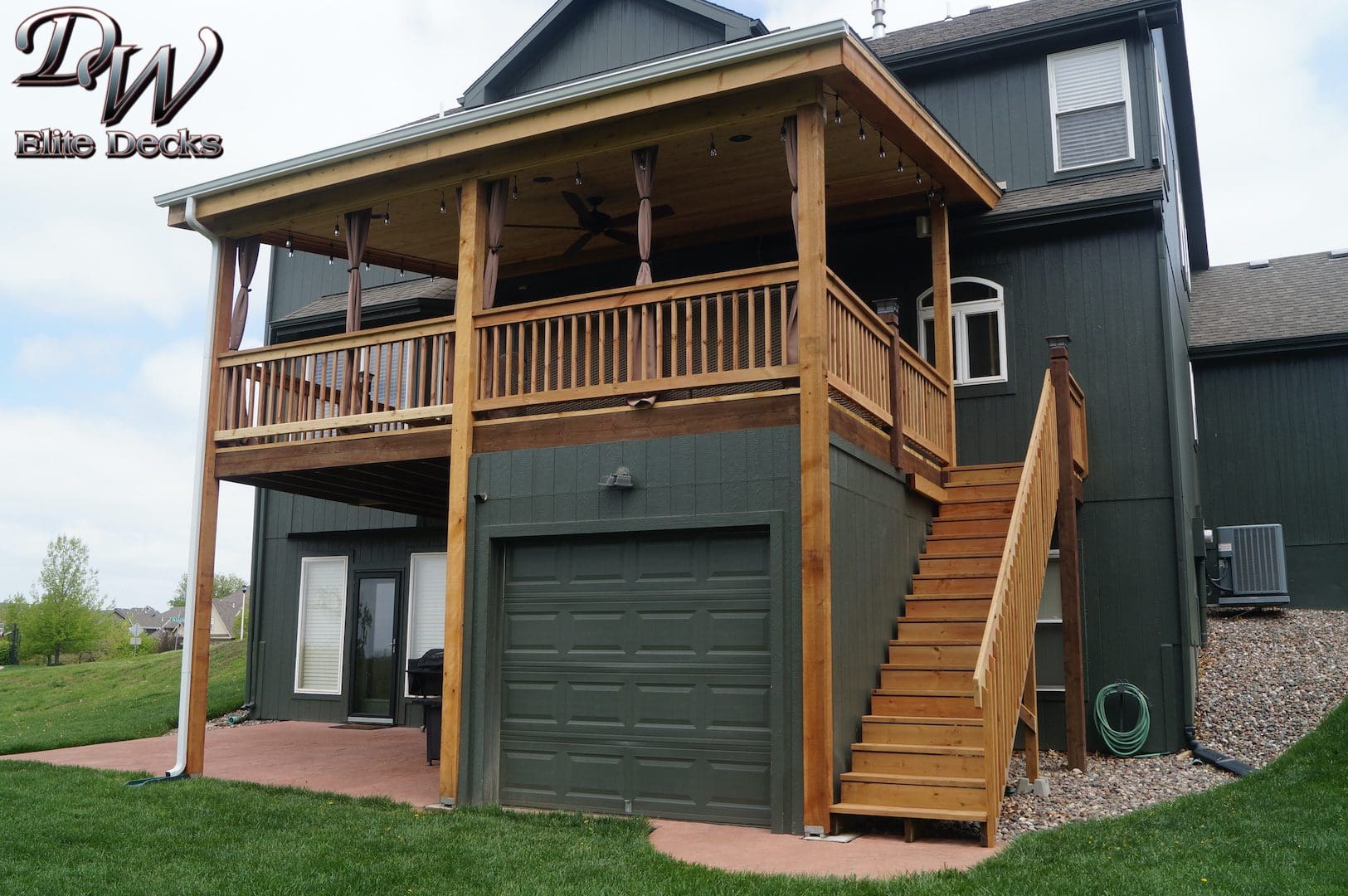 Covered Deck located in Olathe, Kansas