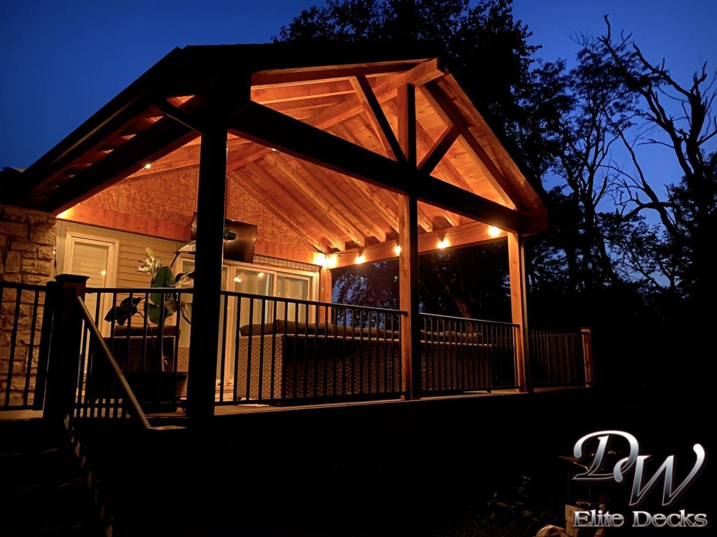 Covered Deck located in Overland Park, Kansas