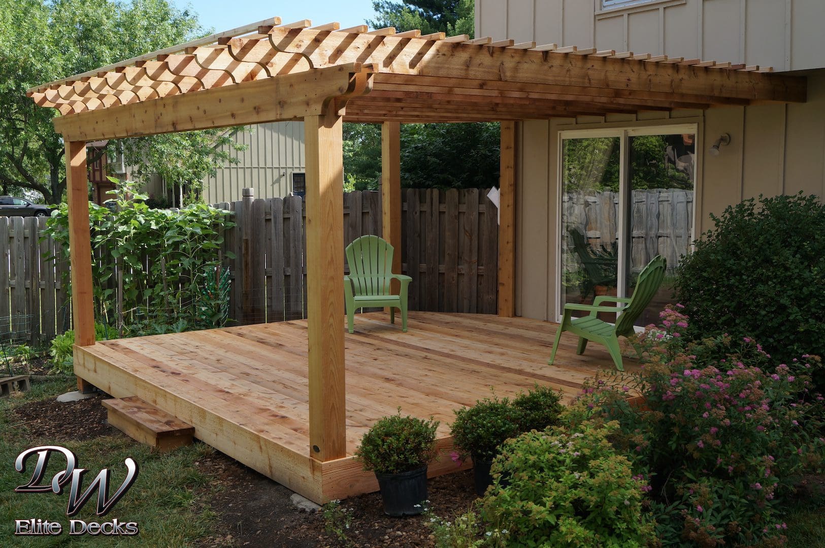 Cedar Pergola located in Kansas City