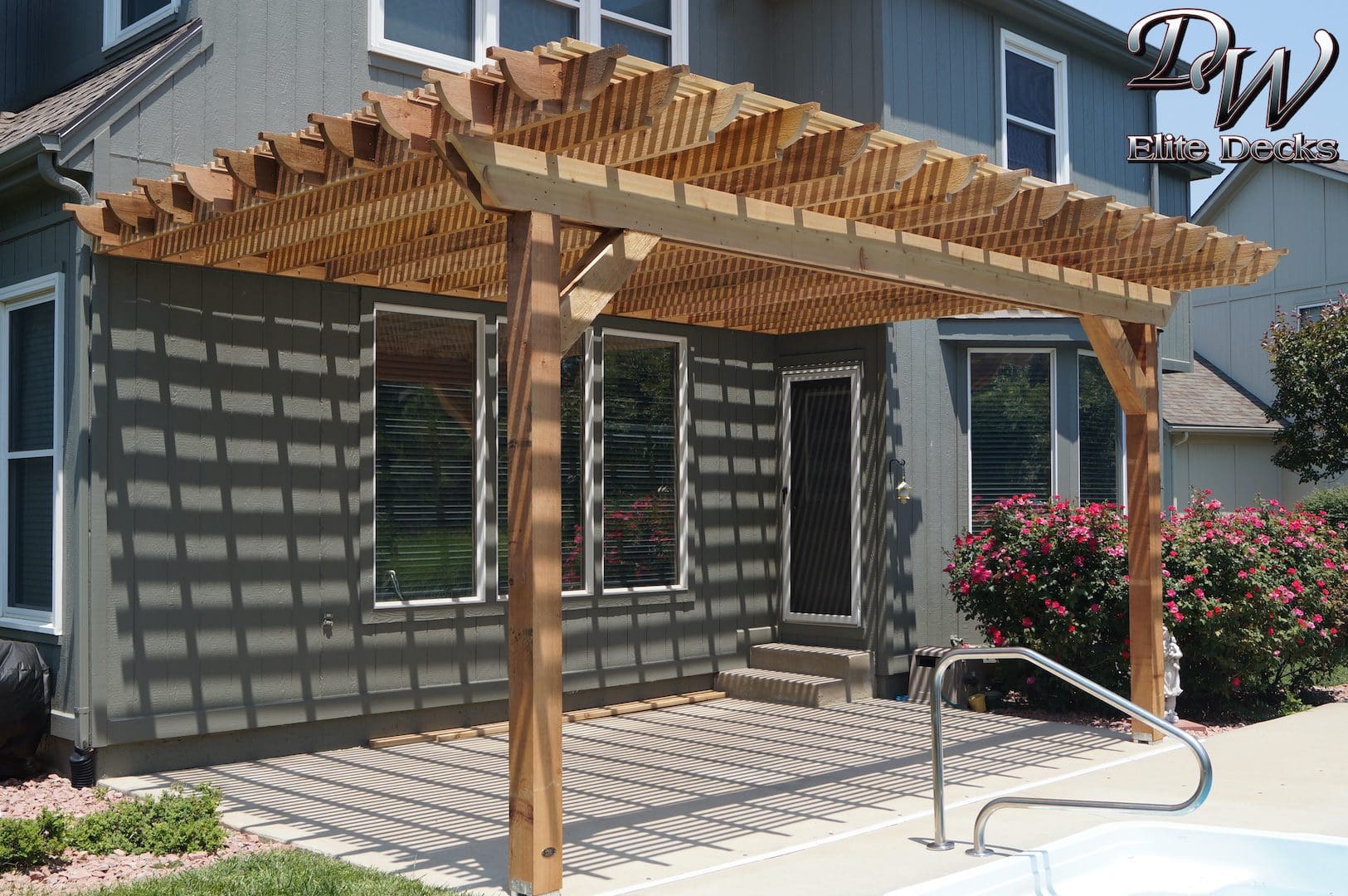 Cedar Pergola located in Lenexa, Kansas