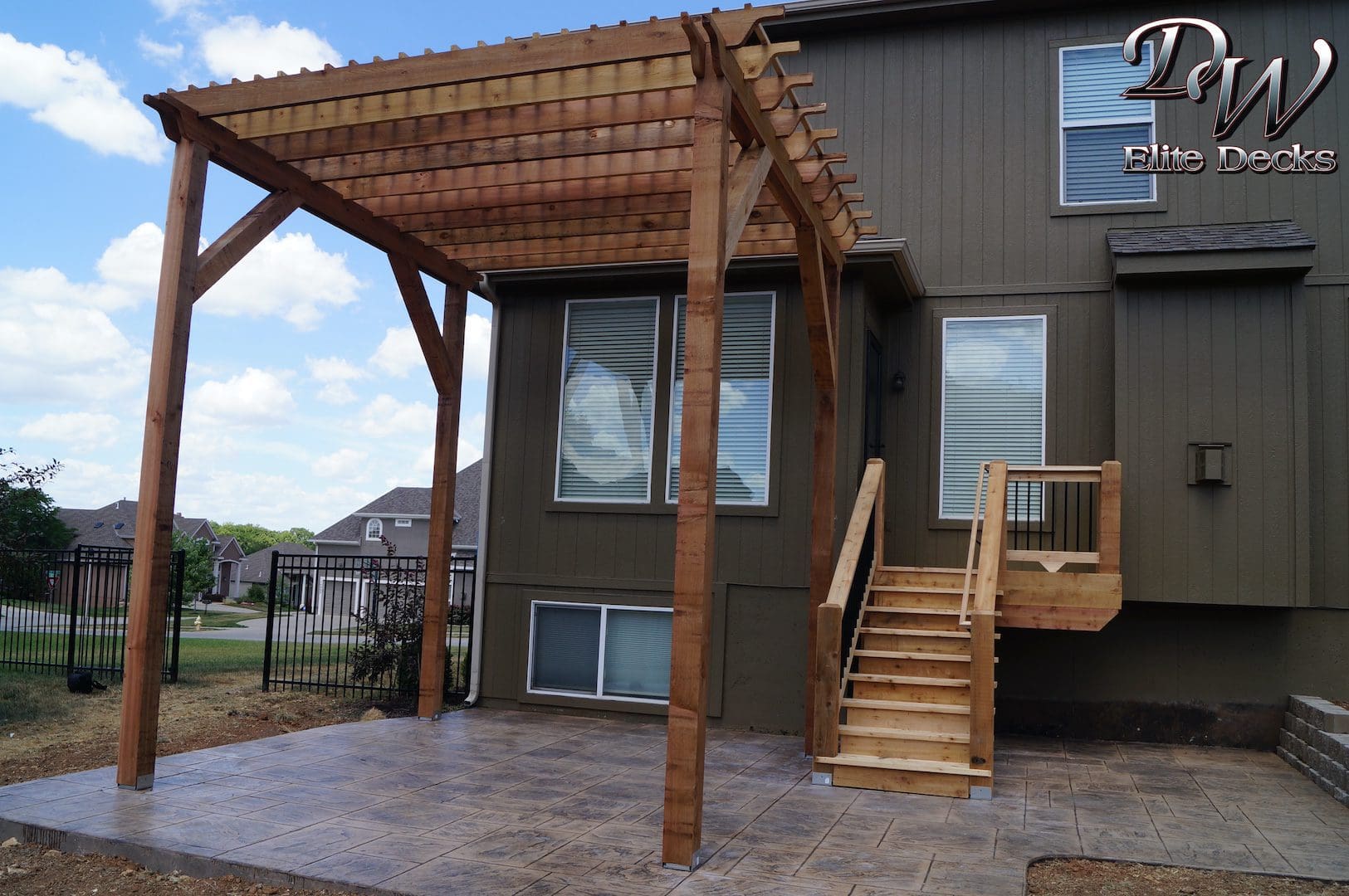 Cedar Pergola located in Shawnee, Kansas