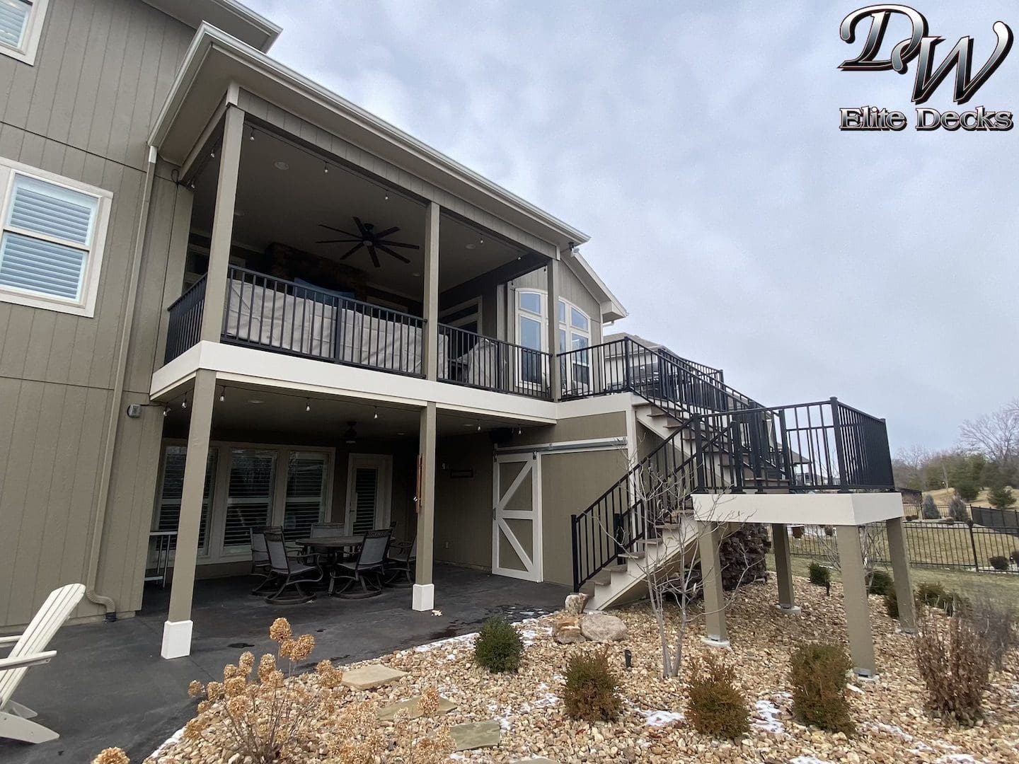 Covered Deck located in Overland Park, Kansas