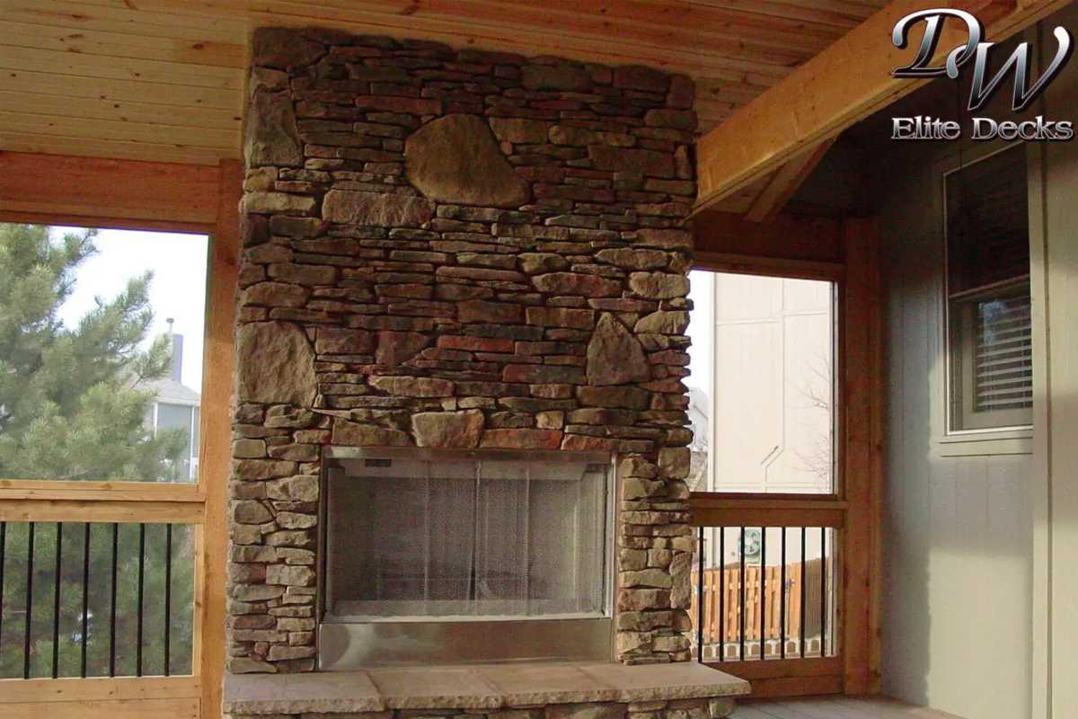 Outdoor Fireplace located in Kansas City - Image 1