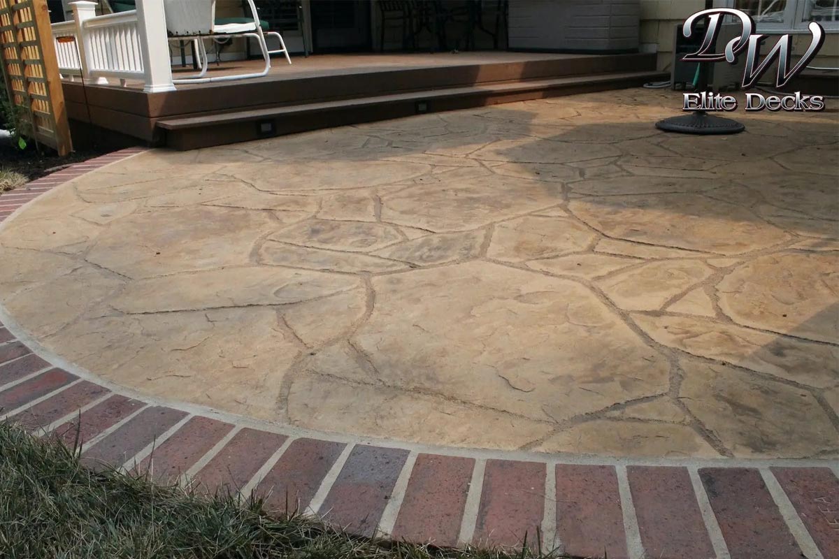 Stamped Concrete in Leawood, KS DW Decks