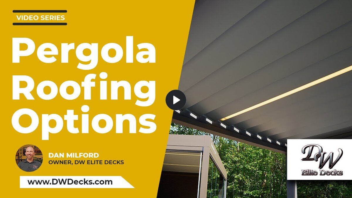 pergola roofing options