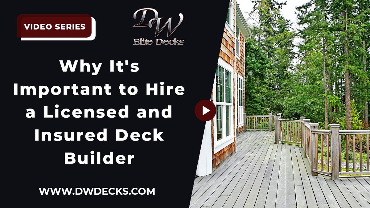 licensed and insured deck builder