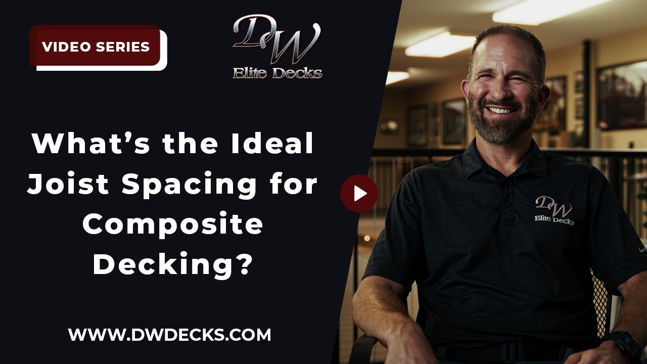 composite decking joist spacing