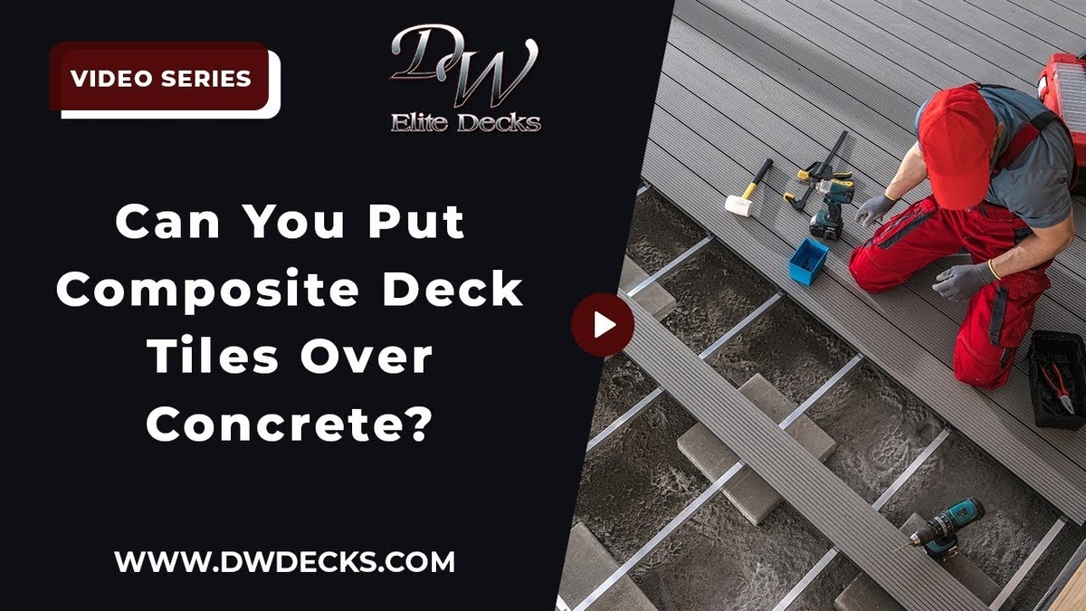 composite deck tiles over concrete