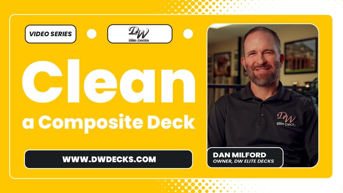 clean a composite deck