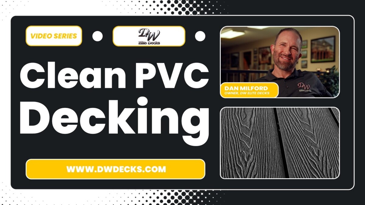 clean pvc decking