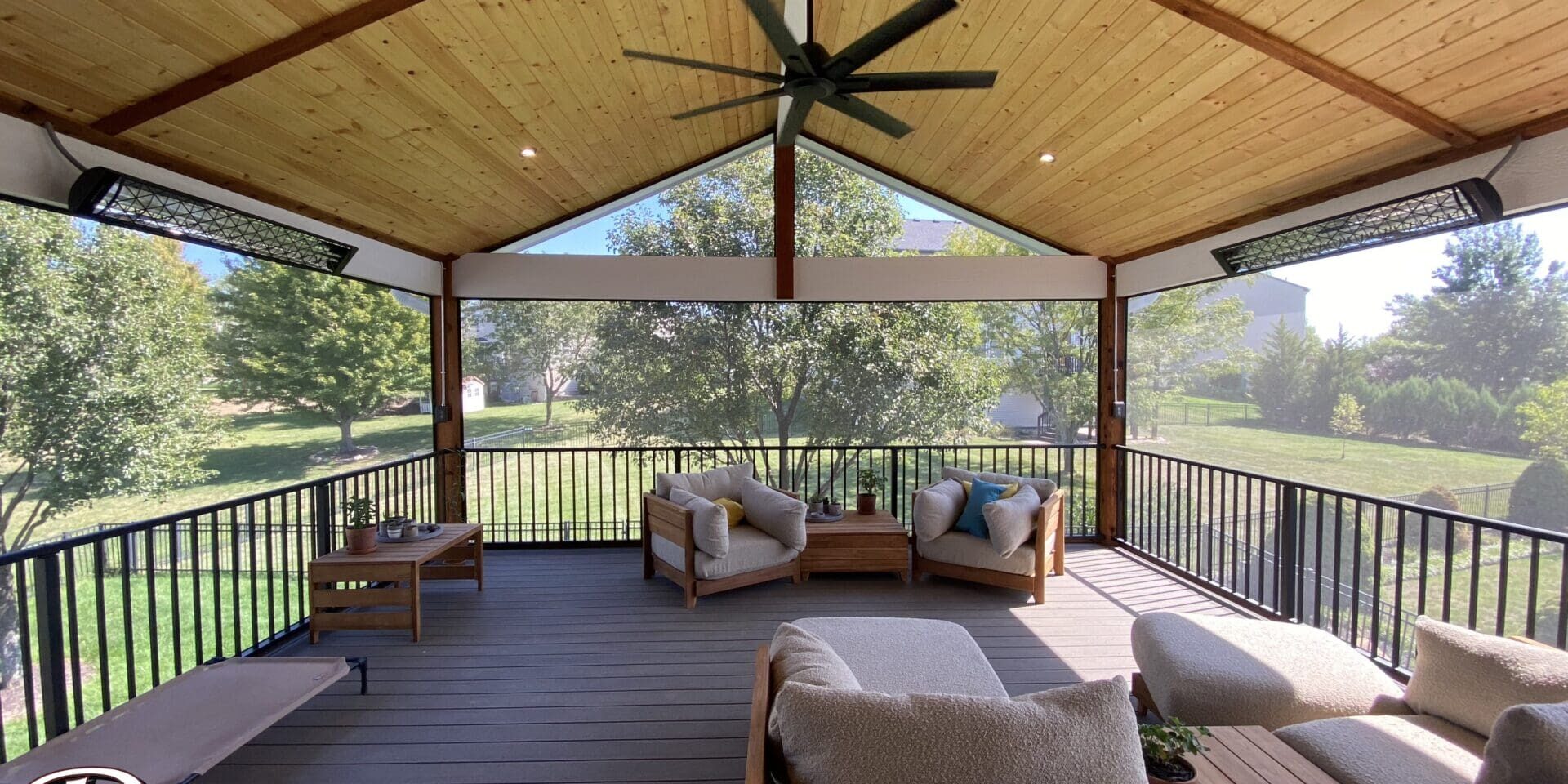 Screened porch by DW Elite Decks, deck builder in Olathe Kansas